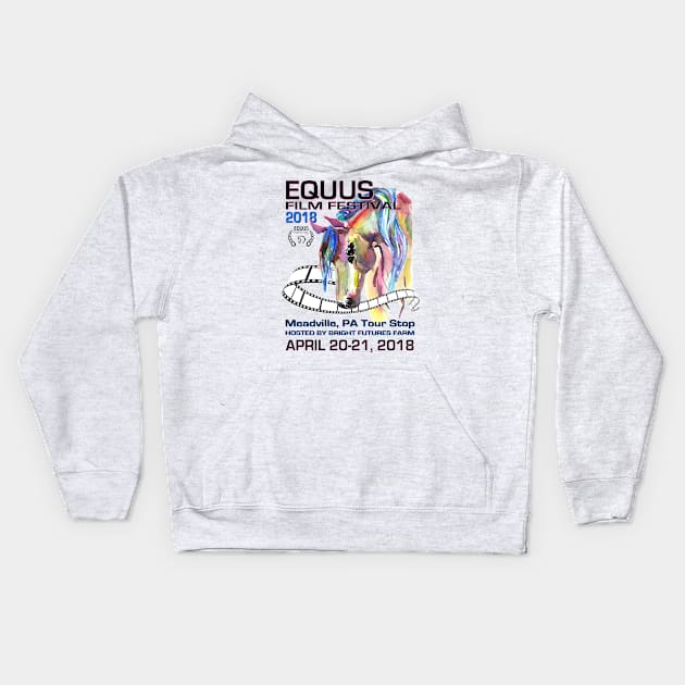 Official 2018 EQUUS Film Festival's Meadville Tour Stop Tee Kids Hoodie by BrightFutures